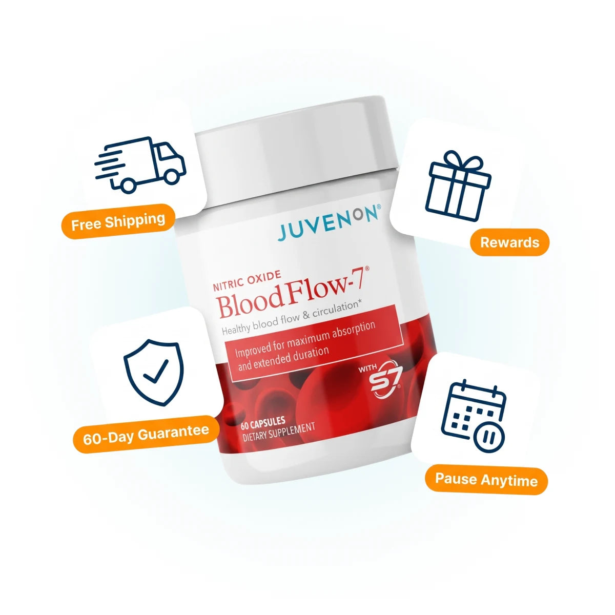 BloodFlow-7&reg; with free shipping, rewards, a 60-day guarantee and pause anytime