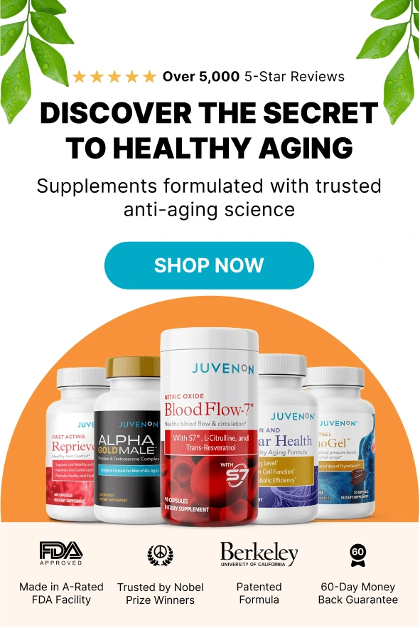 Juvenon cellular health products and customer ratings