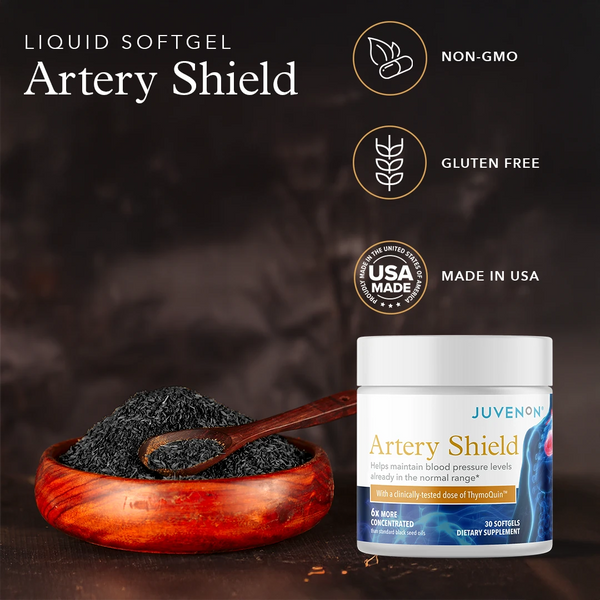 Artery Shield® Blood Pressure Support with Black Seed Oil | Juvenon