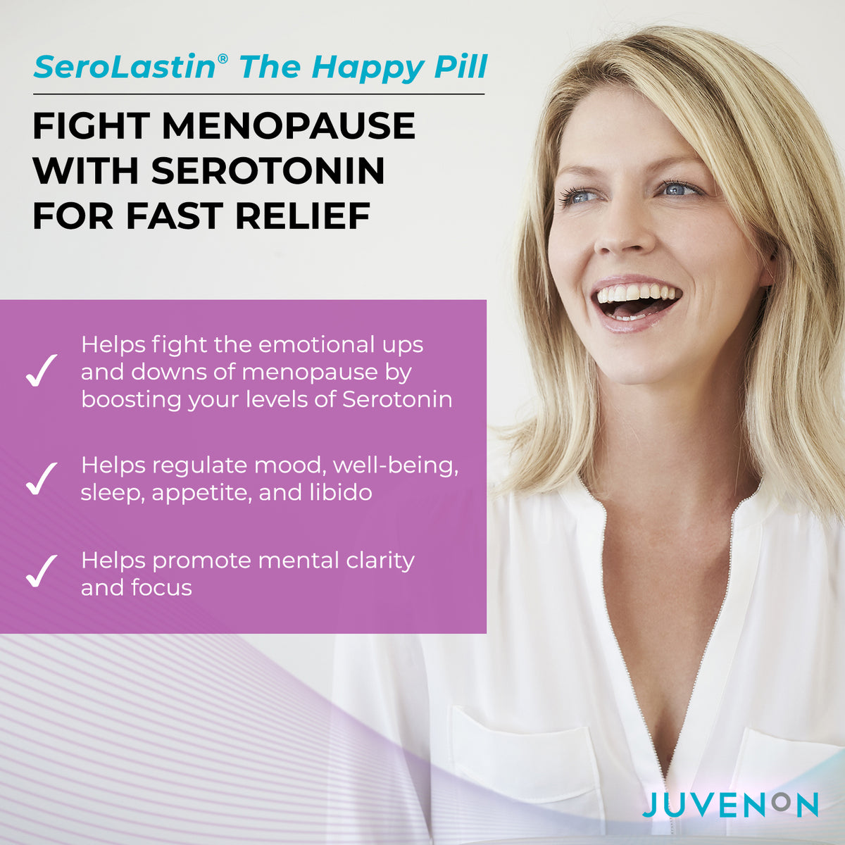 SeroLastin customer highlights menopause symptom relief